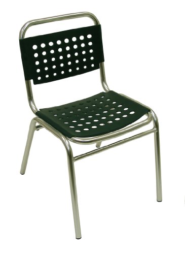 ATC South Beach Side Chair with Anodized Aluminum Frame, Green (Pack of 4)