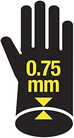 Delta Plus Toutravo 509 Neoprene Chemical And Abrasion Resistant Work Safety Gloves Size 8.5, Black - Image 4