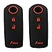2Pcs Coolbestda Silicone Smart Key Fob Cover Case Remote Skin Keyless Jacket Holder Protector for Mazda 3 CX-5 CX-7 CX-9 WAZSKE13D01 3 Buttons Black