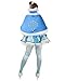 miccostumes Women's Magical Girl Mei Cosplay Cloak Dress (Small) Blue