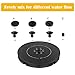 Solar Fountain, 1.2W Solar Powered Water Pump with LED Night Light & 4 Different Spray Pattern Heads Solar Water fountain Kit for Garden, Pond, Pool, Fish Tank, Bird Bath Aquarium