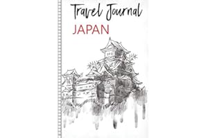 Travel Journal Japan: Diary or Notebook, 108 pages ILLUSTRATED, Holiday Activity Book to Be Filled, Diary Book for his Travel, Gift to Offer