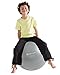 Gaiam Kids Balance Ball - Exercise Stability Yoga Ball, Kids Alternative Flexible Seating for Active Children in Home or Classroom (Satisfaction Guarantee), Grey, 45cm