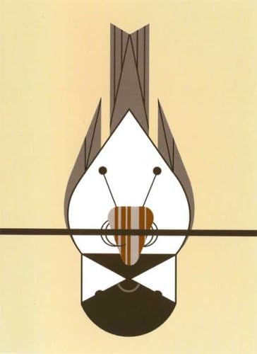 Charley Harper Lithograph- "Chickadee Calisthenics"