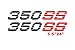 350 SS Decals Side Bed Sticker for Chevy Trucks Silverado Vinyl Graphics