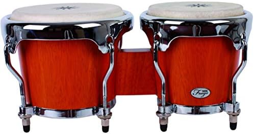 NatalFuego Series Natural Wood Bongos Chrome Hardware Matte Natural
