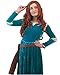 DAZCOS US Size Adult Princess Cosplay Costume Renaissance Medieval Dress with Quiver (Small)