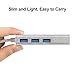 Powered USB Hub 3-Port USB 3.0 Hub with one 1 Gbps Ethernet Port Network Adapter for Mac OS X, Windows, Android, USB Flash Drives,Card Reader, Printer,Mobile HDD,and More.