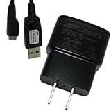 Samsung Travel Wall Charger Detachable with Micro-USB Data Cable for Cell Phones with Micro-USB Connector