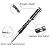 Rollerball Pens Fine Point, Micro 0.5mm Black Ink for Men with Pen Bag and 2 Refills