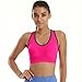 YAHA Women’s Sports Bra Racerback Yoga Workout Bra (L, Rose)