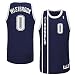 Oklahoma City Thunder #0 Russell Westbrook Revolution 30 Swingman Road Alternate Navy Blue Jersey