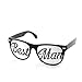 Groom Party Wedding Sunglasses - Perfect Favors for Bachelor Parties, Receptions, Pictures, and Photo Booths (1x Groom, 1x Best Man, 4x Groomsman, Black and White)