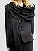 Silk-Scarf-Shawl-blanket-poncho-dress shawl-graduation stole-hair scarf-head wrap-mens scarf-keffiyeh-Pashmina-shrug-shemagh - Midnight Black
