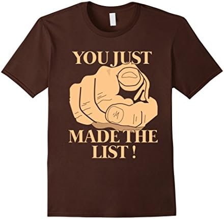 Men's You just made the LIST Shirt - The List of Jericho Shirt Medium Brown
