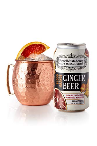 Powell & Mahoney Craft Cocktail Mixers Blood Orange Ginger Beer, 12 Ounce Cans (16 Pack) Sparkling Non Alcoholic Craft Cocktail Mixer w/Natural Ingredients Sweetened w/Cane Sugar and Ginger Juice - Thumbnail 3