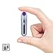 Vsshe Bullet Vibrator - Rechargeable & WarterProof Bullet Massager for Woman - Portable Bullet Viberate Toys (Silver-Purple)