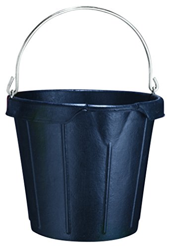 Fortex/fortiflex N939-18 Molded Rubber Pail, 18 Qt, Black