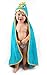 DII 100% Cotton, Machine Washable, Perfect Shower, Baby or Birthday Gift for Toddler 32x32 Hooded Towel for Infant to Toddler - Monster