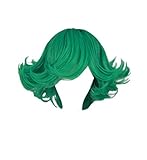 DAZCOS Tatsumaki Short Green Cosplay Costume Wig
