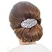 EVER FAITH 1920s Wedding Hair Accessories Austrian Crystal Bridal Art Deco Vintage Hair Piece Side Comb for Women Bride Clear Silver-Tone