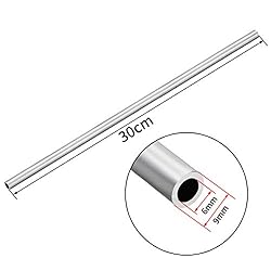 uxcell 4Pcs 6063 Seamless Aluminum Round Straight