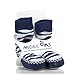 Mocc Ons (12-18 Months, Blue Zebra Stripe)
