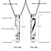 MMTTAO Couple Necklace Crown Bar His Queen Her King Matching Heart Sets Titanium Stainless Steel CZ Cubic Zirconia Puzzle Pendant Necklace for Women Men Promise Jewelry Gifts, His Queen Her King, 2Pcs