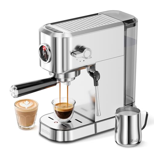 XIXUBX 20 Bar Espresso Machine Silver