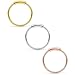 Ruifan 3PCS 316L Surgical Steel Seamless Continuous Hoop Rings Nose Eyebrow Tragus Lip Ear Ring BCR 22 Gauge 8MM - Mix Color