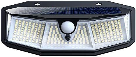 21年最新版268 Led センサーライト 屋外 ソーラーライト268led 4面発光 防犯ライト 高輝度 3つ知能モード 太陽光発電 人感センサー付き ガーデンライト800ルーメン 自動点灯 屋外照明 庭 玄関 ガーデンライト 駐車場 1個セット