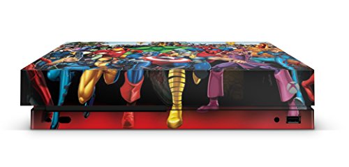 giZmoZ n gadgetZ Superhero Skins Compatible Xbox ONE X XBX Console Decal Vinal Sticker + 2 Controller Set