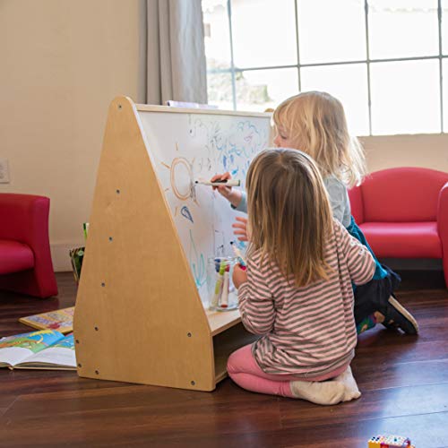 image for ECR4Kids Birch Pic-A-Book Display Stand with Dry Erase White Board and