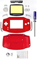 Game Boy Advance [GBA] Replacement Case/Shell/Housing [Red] [Mortoff Games]