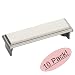 Amerock BP26130-G10 Manor Satin Nickel Cabinet Hardware Bin Cup Drawer Handle Pull - 3" Hole Centers, 10 Pack