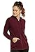 Sofra Women's Thin Cotton Zip Up Hoodie Jacket (M, Burg) Burgundy
