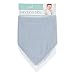 aden by aden + anais Bandana Bib, Solid Blue and White