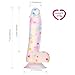 Louviva Confetti Dildo Realistic Clear Silicone Suction Cup Women Sex Toy, 7.6 Inch, Sex Toy for Adults