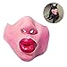 AXAYINC Dog Masks, Pet Entertainment Spoofs, Super Cute Masks Designed for Pets to Prevent Bites and Eat Unclean Food. (Red Lips)