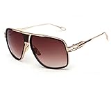Heartisan Golden Frame Vintage UV400 Protection Aviator Sunglasses