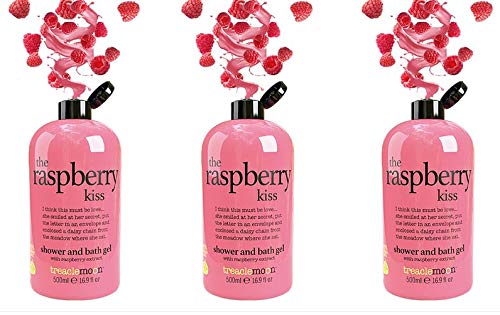 Treacle Moon The Raspberry Kiss Shower & Bath Gel 500ml, Pack of 3