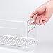 iDesign Stackable Plastic Pantry Bin with Handles for Cabinets or Fridge, Set of 2, Clear, Made in USA