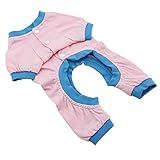 Binmer(TM)New Dog Pajamas Pet Clothes Clothing Puppy Coat Cat Jumpsuit Pet Supplies Products Sleepwear (Pink, XL)