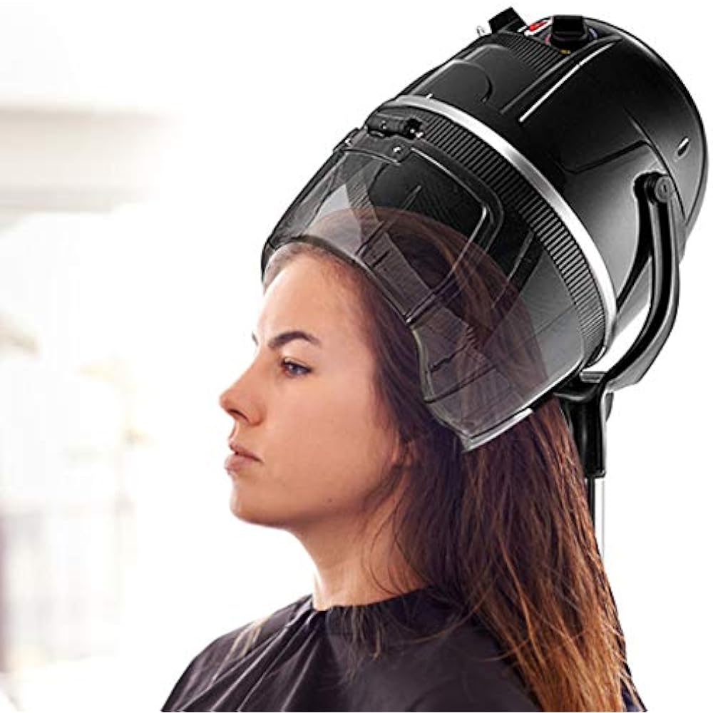 Adjustable Hood Floor Hair DRYER Stand Up Rolling Base Salon