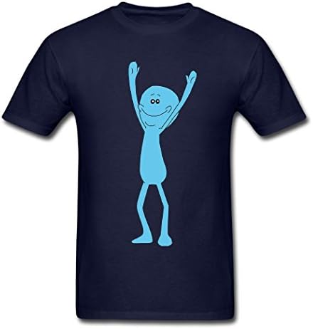 Oyasumi Look at Mr Meeseeks Navy Men's T-Shirt Large