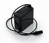 Veeki High Capacity 8 x 18650 8.4V 8800mAh Protected Rechargeable lithium ion Battery pack for Bicycle Light or headlamp