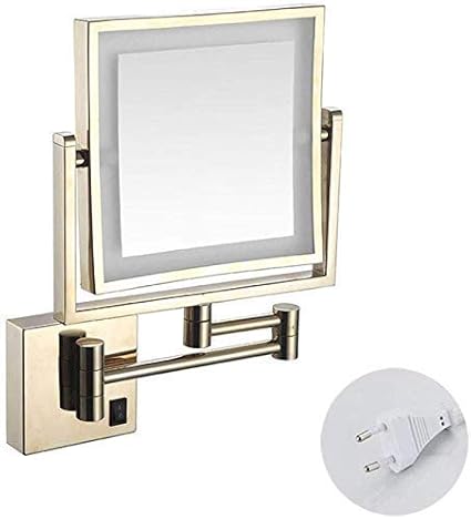 SYue Cuadrado de Dos Caras Espejo de Maquillaje, Espejo de tocador 3