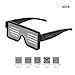 AX-BON LED Glasses,Rechargeable Toy Sunglasses can Work 8 Hours with 8 Animation Modes for Halloween Christmas and Various Parties(Green)