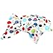American Trends Baby Girl Big Bow Elastic Headbands Cute Turban Hairband (FBA)(I-9 Pairs-Mix Color)