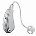 Otofonix Apex Hearing Aid for Seniors & Adults, Noise Canceling, Mini - Virtually Invisible, USA Phone Support (Left, Grey)
